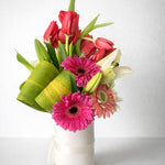 Arreglo floral tulipanes